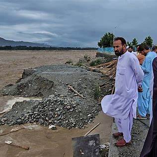 Flash flood Swat Valley Pakistan 2025 — torrent through mountain valley