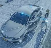 ultra wideband digital car key phone beside car door for passive entry