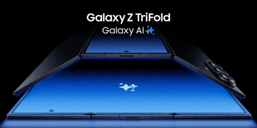 Samsung Galaxy Z Trifold folded view