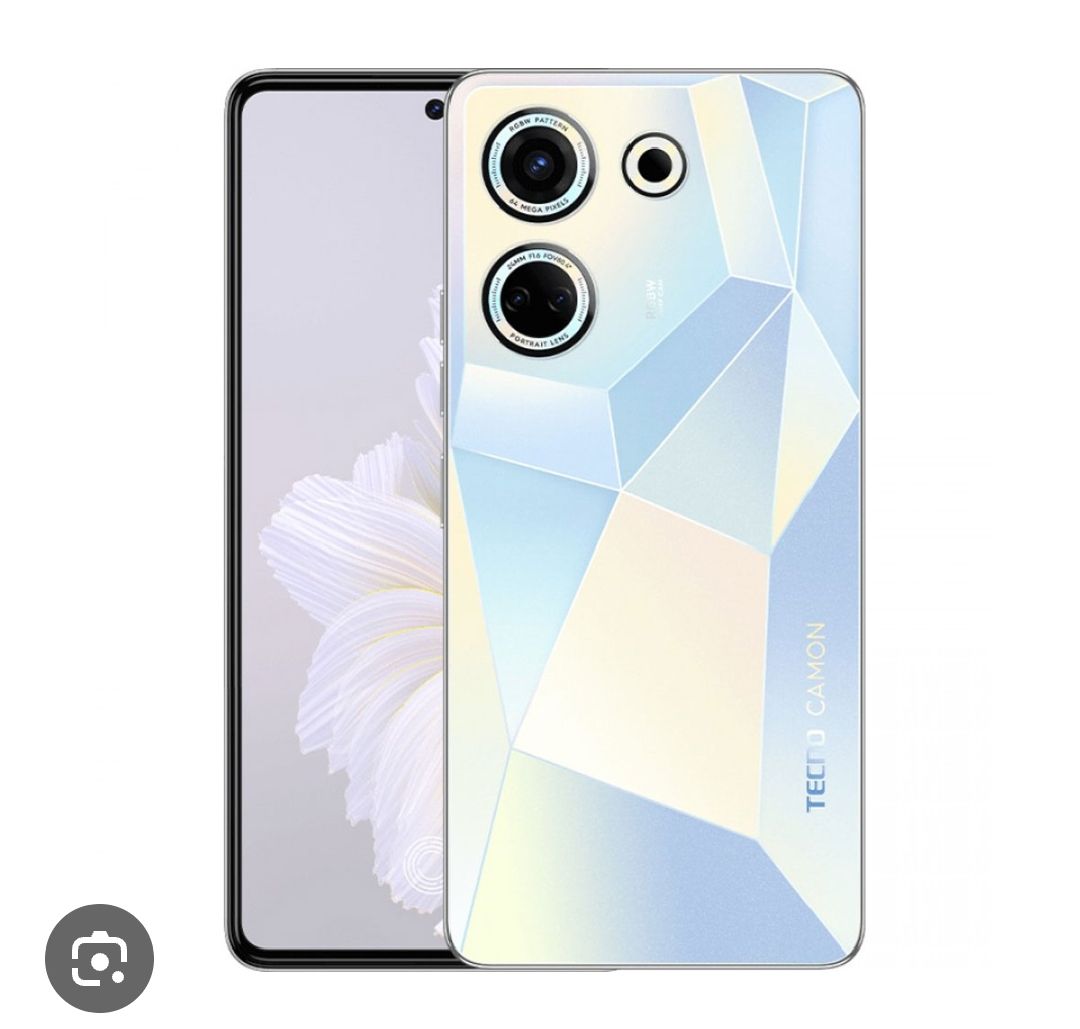 Tecno camon with 20 box and original charger