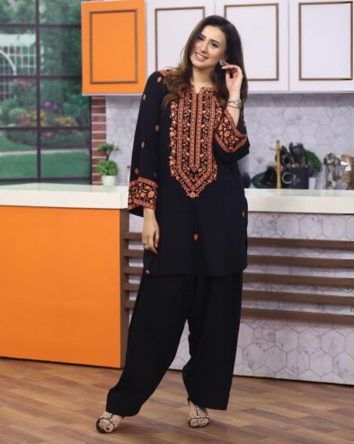 Women’s Stitched Embroidered Shirt And Trouser