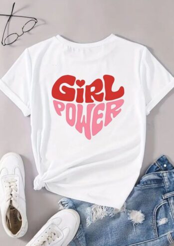 Trending stylish new design printed t shirt for women