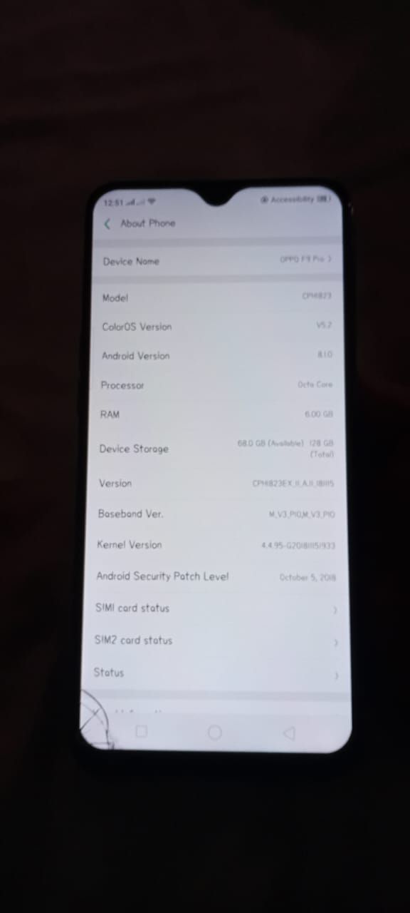Used phone oppo f9 pro