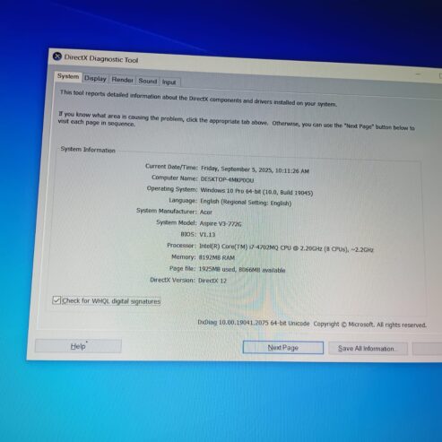 Acer gaming laptop for sale