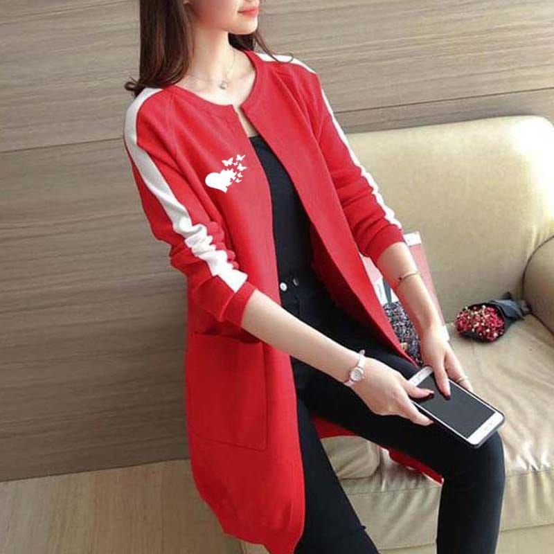 Women’s Printed Korean Stripe Style Pocket Upper