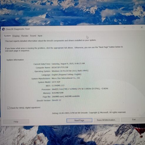 Mouse gaming laptop for sale